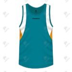 Positive Tri Color Cotton Jersey Fabric Gym Workout Tank Top