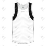 Positive Black & White Cotton Jersey Gym Workout Tank Top