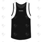 Positive Black & White Cotton Jersey Gym Workout Tank Top