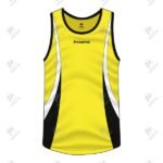 Positive Yellow Quick Dry Birdseye Mesh Running Tank Top