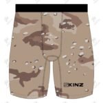 Positive Desert Camouflage Printed Compression Shorts