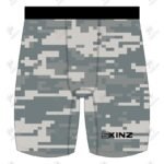 Positive Digital Camouflage Printed Compression Shorts