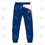 Positive Navy Cross Panel Gym Training Microfiber Trousers