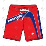 Positive Contrast Tone Custom Printed Board Shorts