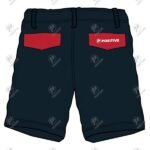 Positive Custom Solid Color Cotton Cargo Shorts