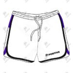 Positive Contrast Trim Lightweight Mesh Running Shorts