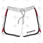 Positive Contrast Trim Lightweight Mesh Running Shorts