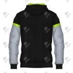 Positive Contrast Colors Heavyweight Zip Up Fleece Hoodie