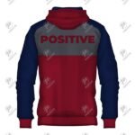 Positive Short Zip Heavyweight Pullover Fleece Hoodie