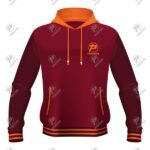 Positive Customized Logo Varsity Style Fleece Hooded Jacket