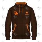 Positive Custom Printing Kangaroo Pockets Pullover Fleece Hoodie