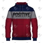 Positive Heavyweight Cotton Short Zip Raglan Fleece Hoodie