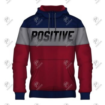 Positive Heavyweight Cotton Short Zip Raglan Fleece Hoodie