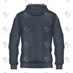Positive Basic Short Zip Pullover Cotton Fleece Hoodie