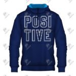 Positive Custom Printed Pullover Cotton Fleece Hoodie