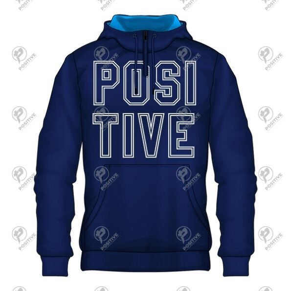 Positive Custom Printed Pullover Cotton Fleece Hoodie