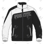 Positive Nylon Sports Zip Up Windbreaker Jacket