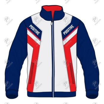 Positive Taslan Fabric Full Zip Sports Windbreaker Jacket