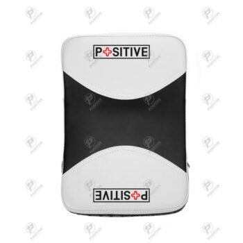 Positive Black & White Artificial Leather Curved MMA Kicking Shield