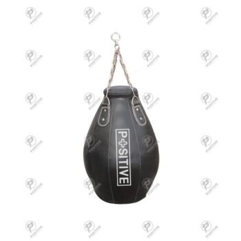 Positive Black Leather 2ft Teardrop Punching Bag