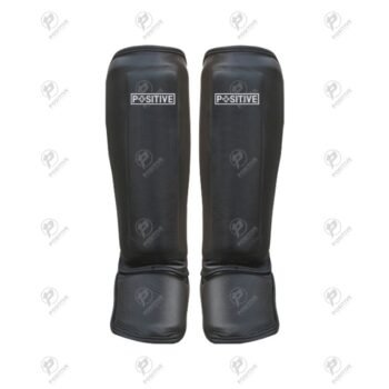 Positive Heavy Padded Genuine Leather Boxing Shin Guards