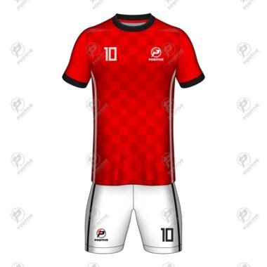 Positive Custom Team Printed Round Neck Soccer Uniform Kit