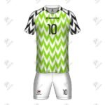 Positive Customized Raglan Sleeve Soccer Jersey & Shorts Kit