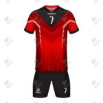 Positive Customized Soccer Uniform V-Neck Jersey & Shorts Kit