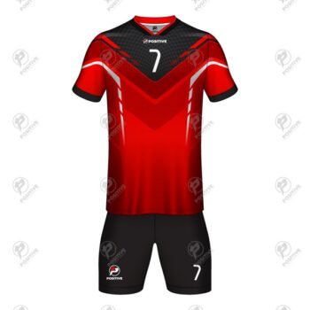 Positive Customized Soccer Uniform V-Neck Jersey & Shorts Kit