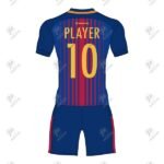 Positive Quick Dry Printed Soccer Uniform Jersey & Shorts Kit