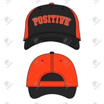 Positive Two Color Classic Custom Printed Baseball Cap