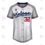 Positive Vintage Printed Short Sleeve Baseball Jersey