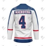 Positive Custom Design Printed Lace Collar Ice Hockey Jersey