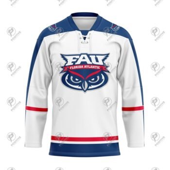 Positive Custom Design Printed Lace Collar Ice Hockey Jersey