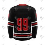 Positive Custom Logo Printed Lace Collar Ice Hockey Jersey