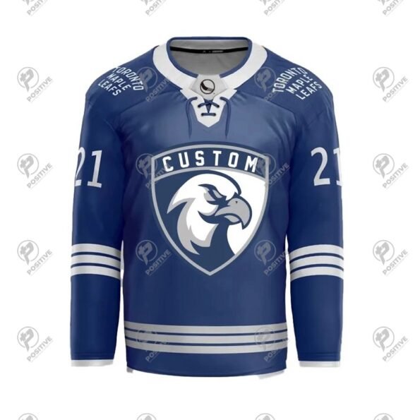 Positive Customized Design Printed Mesh Ice Hockey Jersey