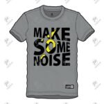 Positive Custom Printed Cotton Grey Short Sleeve T-Shirt