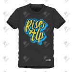 Positive Rise Up Digital Printed Short Sleeve Cotton T-Shirt
