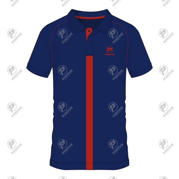 Positive Sports 3-Button Raglan Sleeve Cotton Polo Shirt