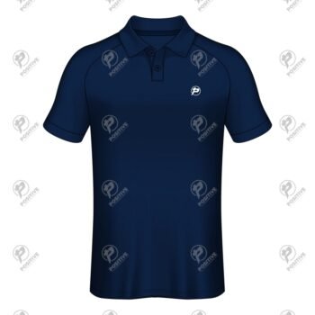 Positive Plain Pique Fabric Raglan Sleeve Cotton Polo Shirt