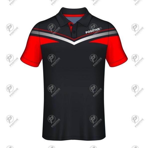 Positive Fast Food Uniform Custom Logo Printed Polo Shirt