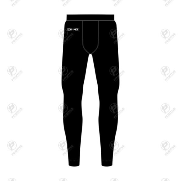 Positive Mens Black Basic Compression Leggings