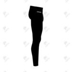 Positive Mens Black Basic Compression Leggings