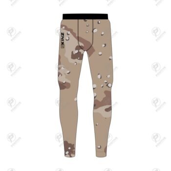 Positive Mens Desert Camouflage Printed Compression Pant
