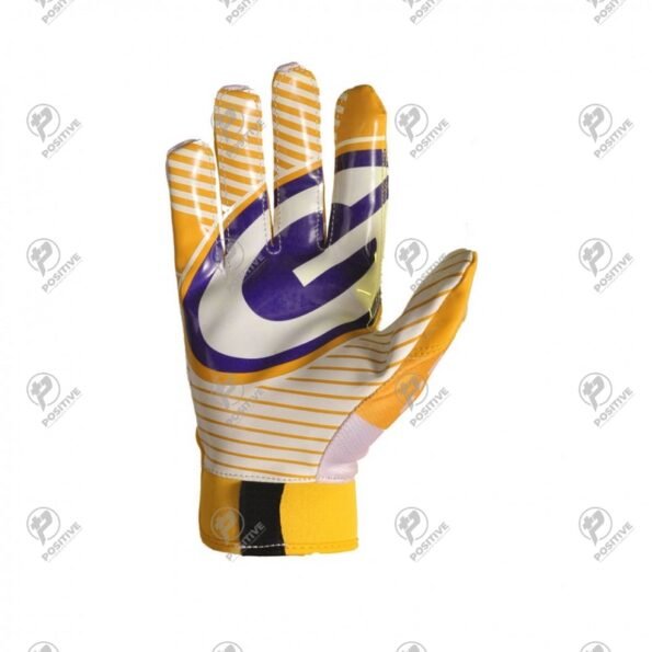 Customized Printing High Grip American Football Receiver Gloves