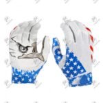 Positive American Eagle Flag Printed Football Receiver Gloves