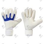 Custom Logo Embossed Soccer Latex White Goalkeeper Gloves