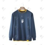 Positive Designer Style Fleece Pullover Yellow Sweatshirt