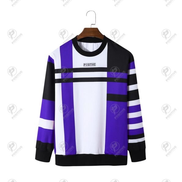 Positive Custom Design Sublimation Printed Fleece Sweatshirt
