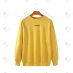 Positive Round Neck Cotton Pullover Fleece Jumper